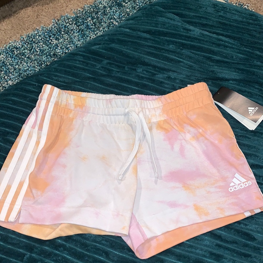 Adidas tie-dye shorts